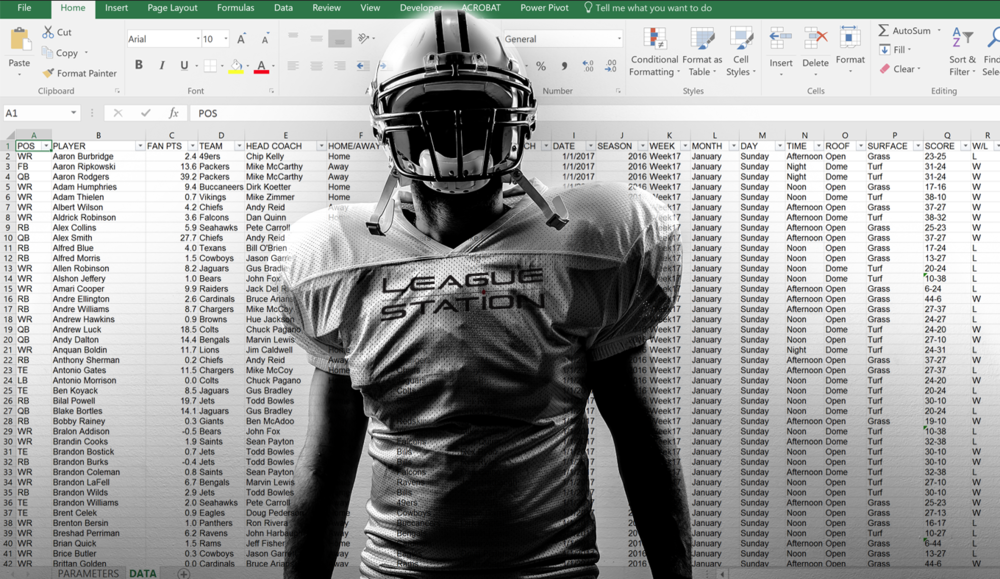 NFL Data Sample Preview