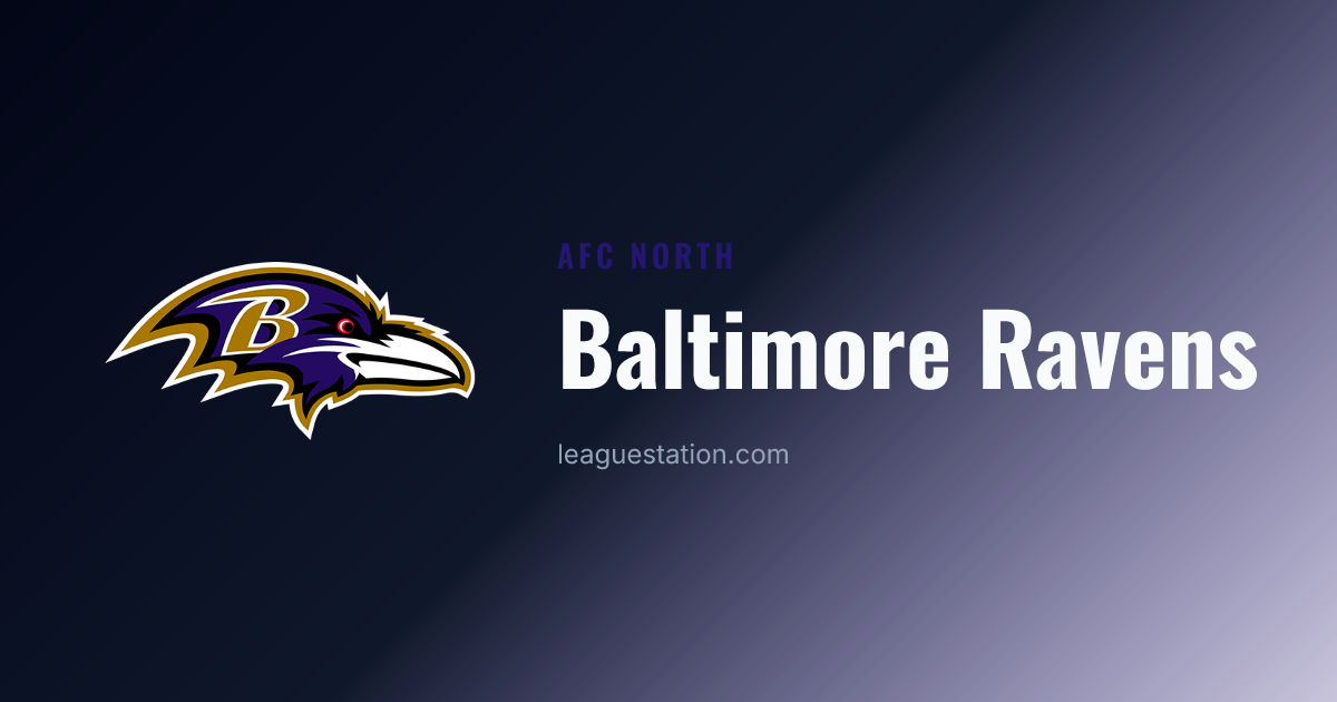 Baltimore Ravens 2026 — Depth Chart, Roster & Schedule | League Station