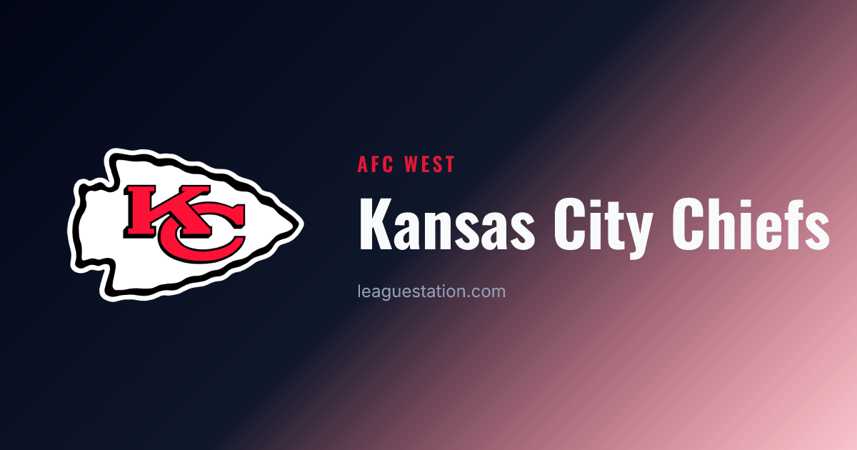 Kansas City Chiefs 2026 — Depth Chart, Roster & Schedule | League Station